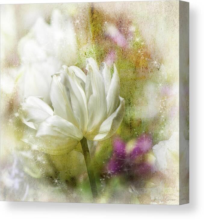 Floral Canvas Print featuring the photograph Floral Dust by John Rivera