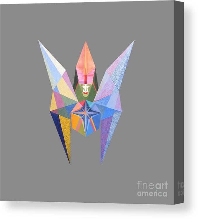 Art Canvas Print featuring the painting Flying Temperance Star by Michael Bellon