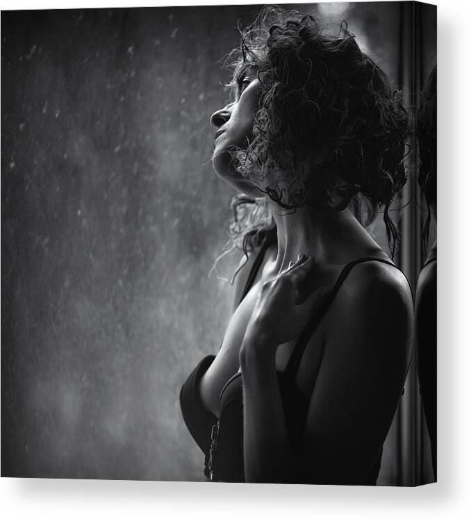 Portrait Canvas Print featuring the photograph From Thoughts... by Edyta Pekala