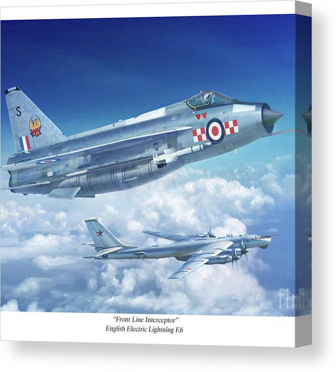 Aviation Art Canvas Print featuring the photograph Front Line Interceptor by Mark Karvon