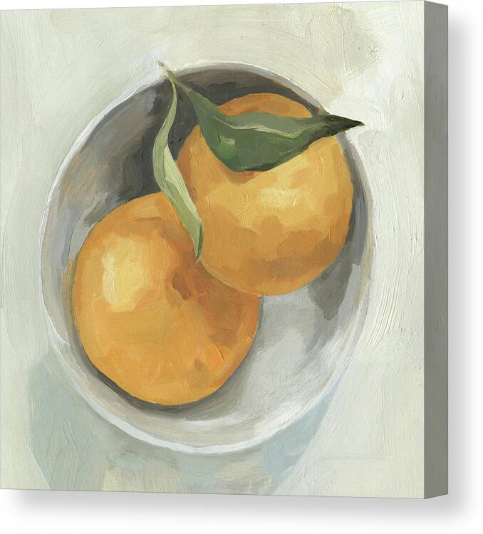 Kitchen Canvas Print featuring the painting Fruit Bowl II by Emma Scarvey