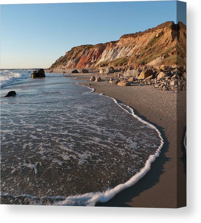 Water's Edge Canvas Print featuring the photograph Gay Head, Marthas Vineyard by Kickstand
