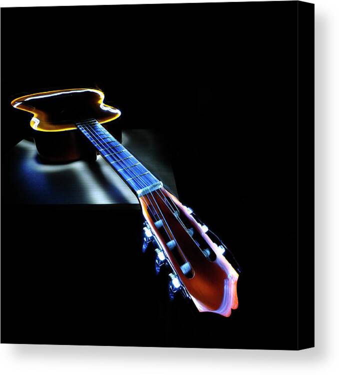 Music Canvas Print featuring the photograph Guitar by Copyright Alonsosun