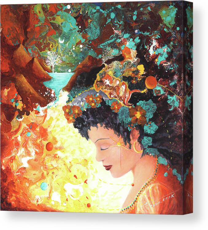 Gyspy Canvas Print featuring the painting Gypsy by Valerie Graniou-Cook