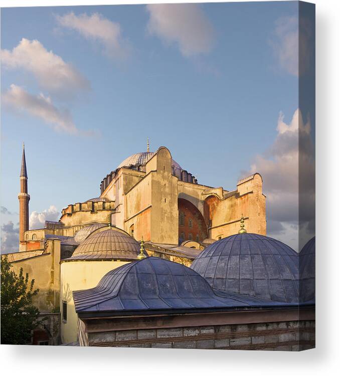Istanbul Canvas Print featuring the photograph Hagia Sofia, Istanbul, Turkey by David Madison