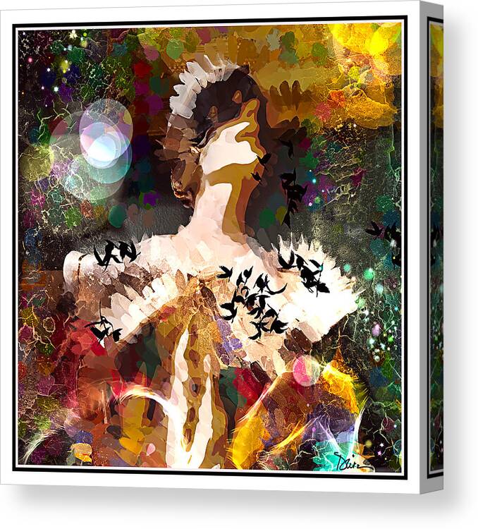 Harlequin Canvas Print featuring the photograph Harlequin by Peggy Dietz