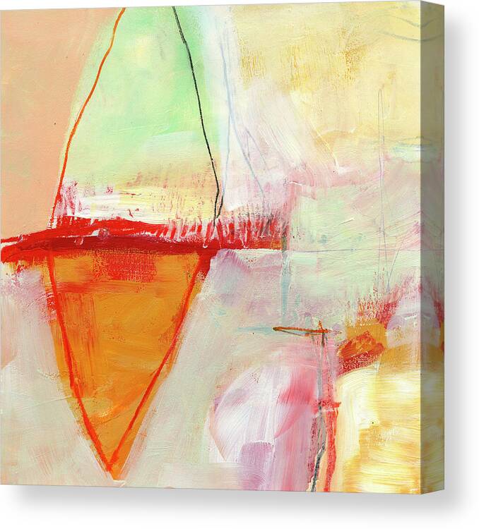 Abstract Art Canvas Print featuring the painting High Water #2 by Jane Davies