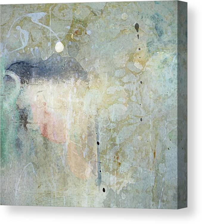 Abstract Canvas Print featuring the photograph Hollow Moon by Karen Lynch