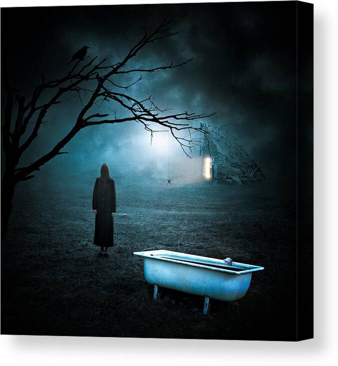 Horror Canvas Print featuring the photograph Horror Story by Nermin Smaji?