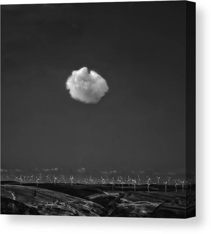 Landscape Canvas Print featuring the photograph If I Were A Cloud ... by Yvette Depaepe