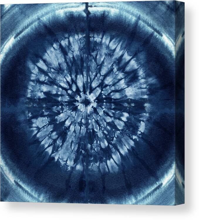 Indigo Eye Canvas Print featuring the digital art Indigo Eye by Tina Lavoie