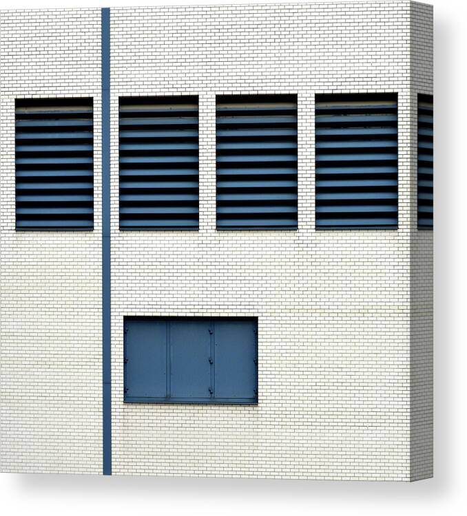 Urban Canvas Print featuring the photograph Square - Industrial Minimalism 9 by Stuart Allen