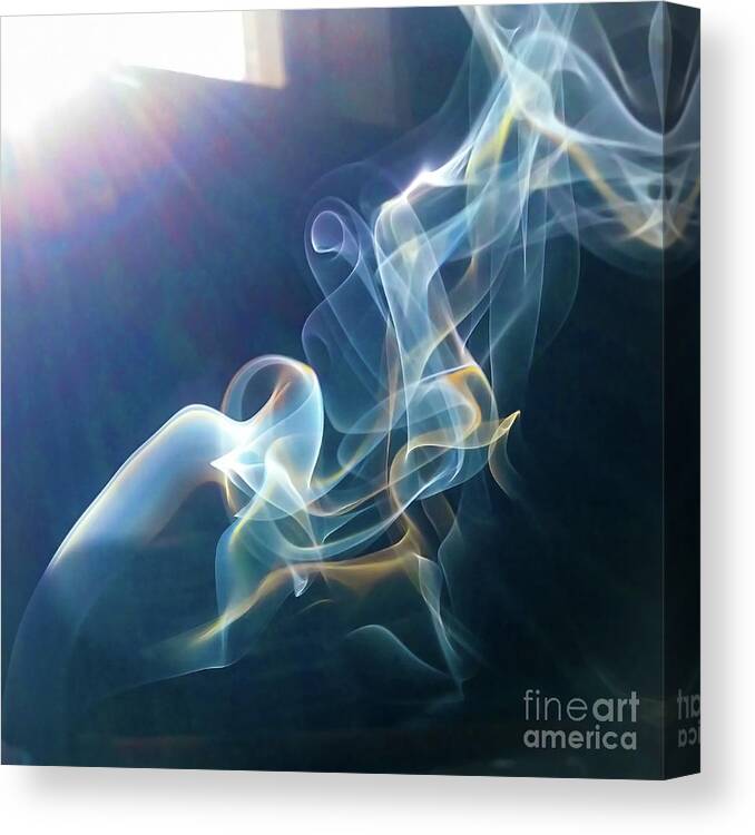 Smoke Canvas Print featuring the photograph Jackel by Atousa Raissyan