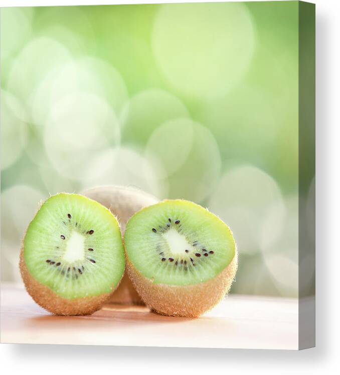 Close-up Canvas Print featuring the photograph Kiwi Bush by Peter Chadwick Lrps