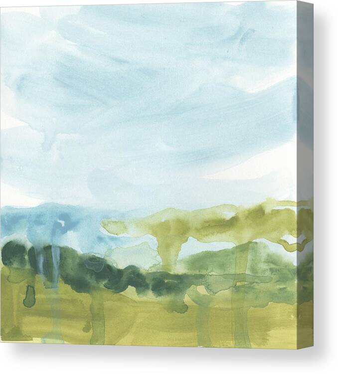 Landscapes & Seascapes Canvas Print featuring the painting Landscape Flow I by June Erica Vess