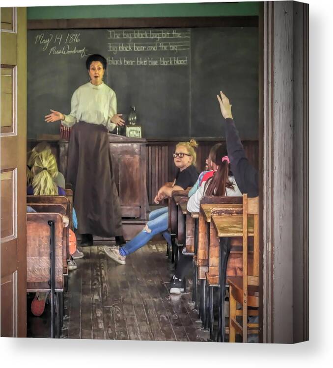  Canvas Print featuring the photograph Learning About the Past by Jack Wilson