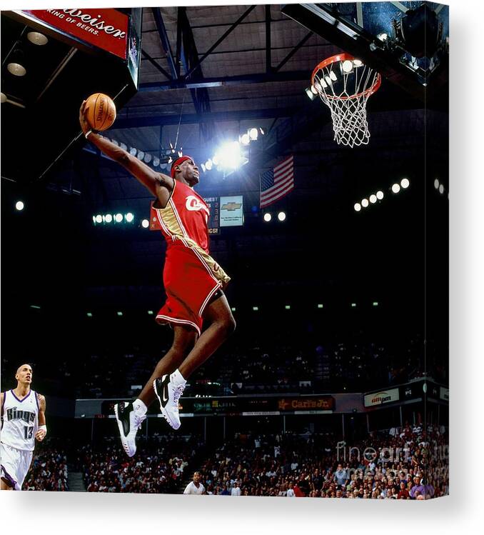 Nba Pro Basketball Canvas Print featuring the photograph Lebron James Classics by Rocky Widner