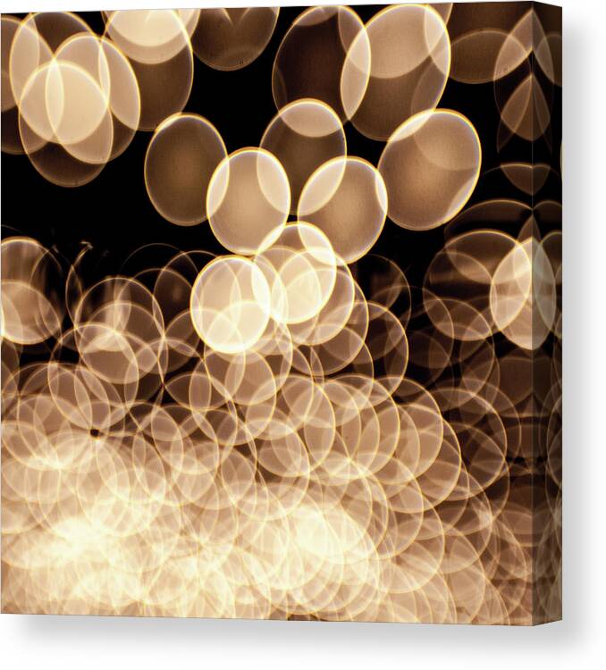 Celebration Canvas Print featuring the photograph Lensbaby Lights by Copyright Bogdan C. Ionescu