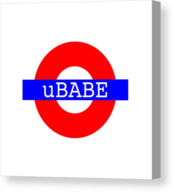 Ubabe Tube Style Canvas Print featuring the digital art London Style by Ubabe Style