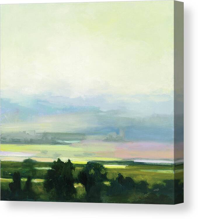 Blue Canvas Print featuring the painting Looking Out I by Julia Purinton