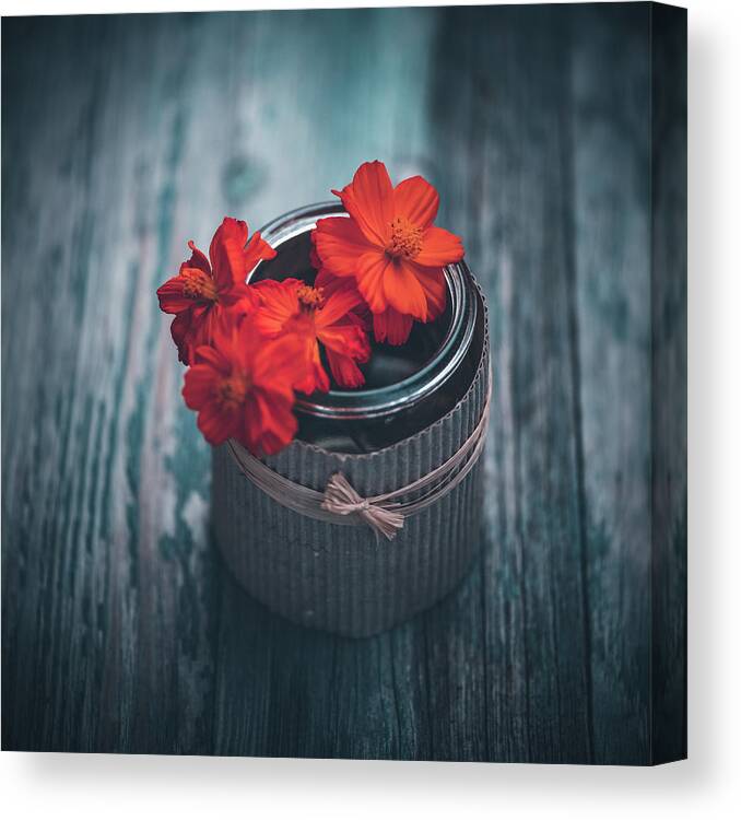Flowers Canvas Print featuring the photograph Love is All Around by Philippe Sainte-Laudy