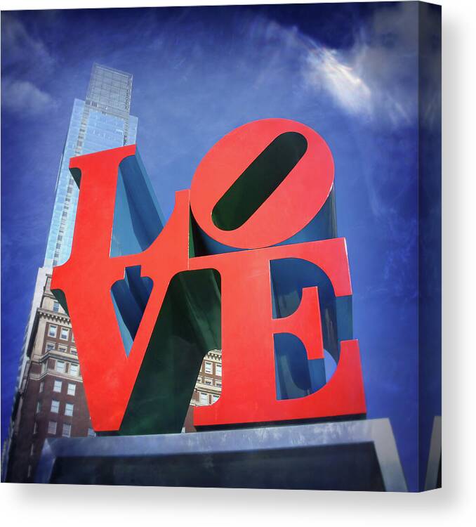 Philadelphia Canvas Print featuring the photograph Love Philly by Carol Japp