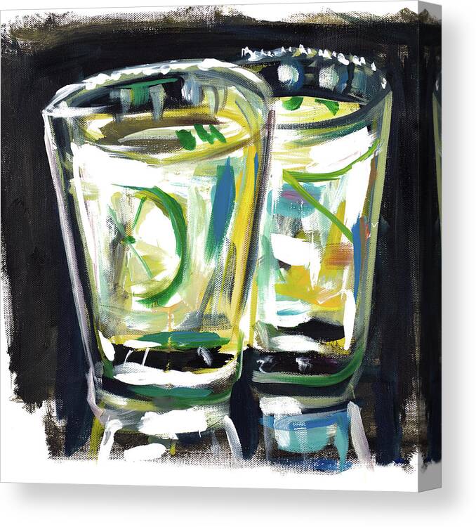 Margarita Canvas Print featuring the painting Margarita II by Andy Beauchamp