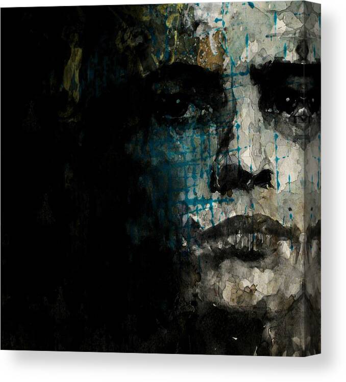 Marlon Brando Canvas Print featuring the painting Marlon Brando - On The Waterfront by Paul Lovering
