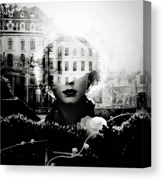Woman Canvas Print featuring the photograph Memories Of Tomorrow by Dorit Fuhg
