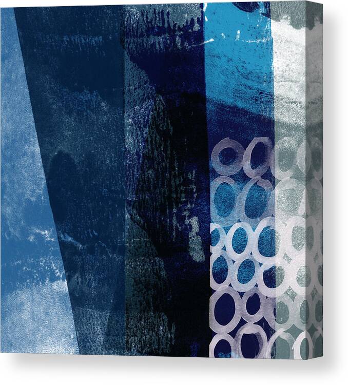 Abstract Canvas Print featuring the mixed media Mestro 6- Abstract Art by Linda Woods by Linda Woods