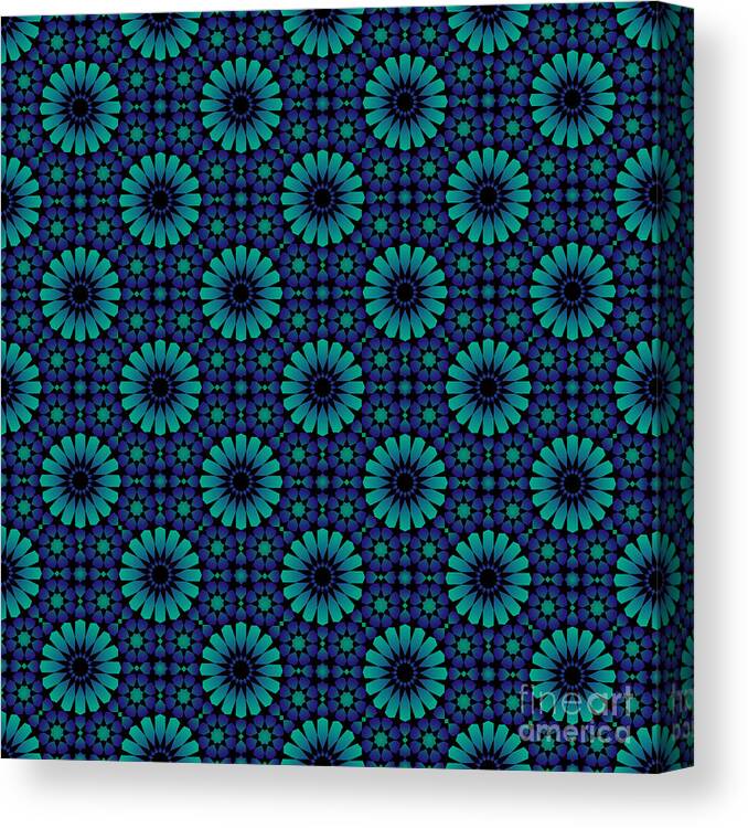 Marrakesh Canvas Print featuring the mixed media Midnight Marrakesh by Heather Schaefer