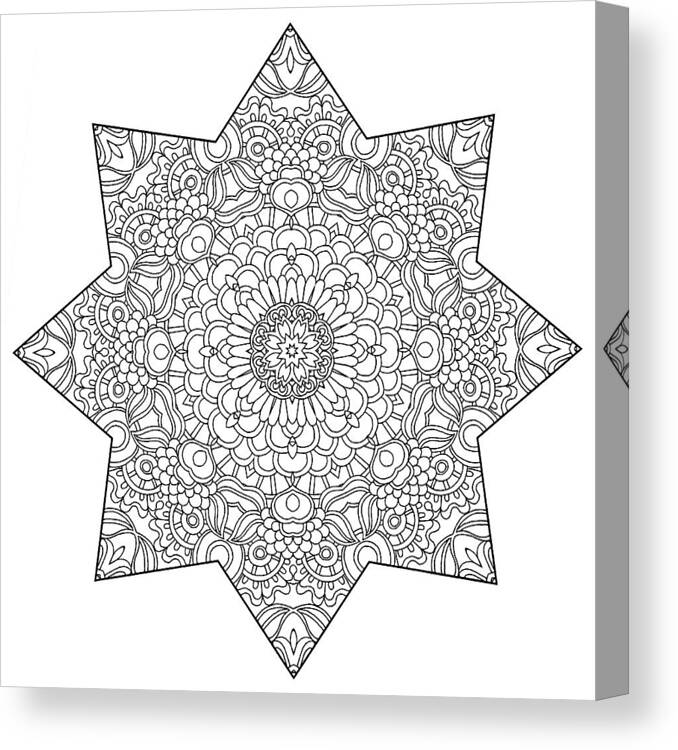 Coloring Books Canvas Print featuring the drawing Mixed Coloring Book 14 by Kathy G. Ahrens