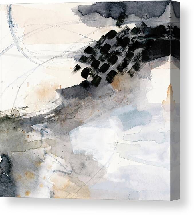 Abstract Canvas Print featuring the painting Neutral Flock II by Victoria Barnes