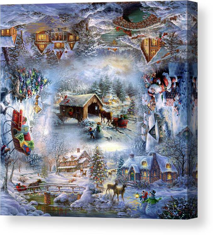 Nicky?s Christmas
Seasonal Canvas Print featuring the painting Nicky?s Christmas by Nicky Boehme