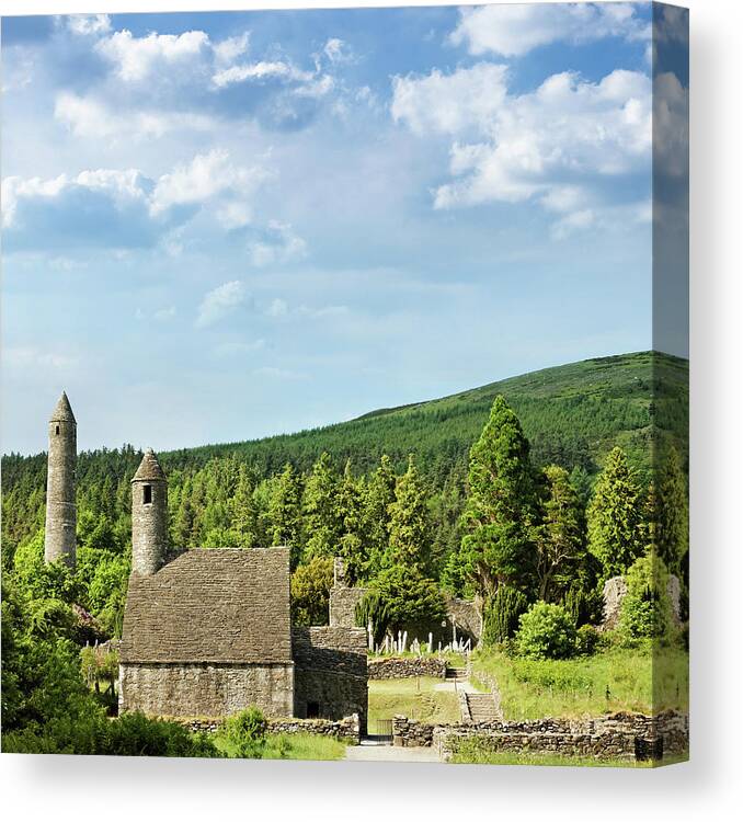 Scenics Canvas Print featuring the photograph Old Celtic Ruins by Mammuth