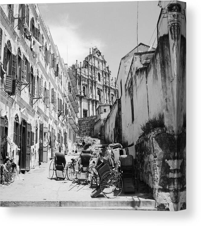 Macao Canvas Print featuring the photograph Old Macao by Three Lions