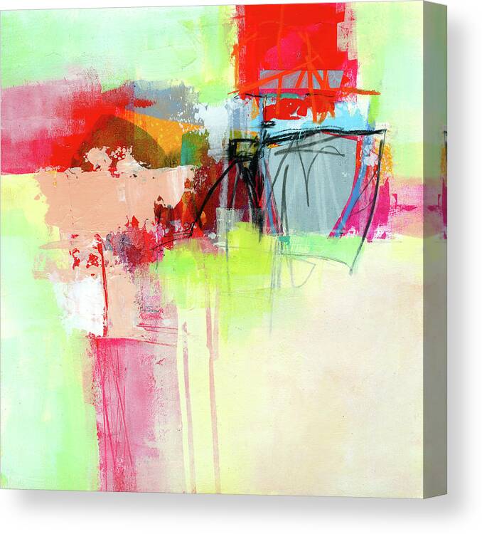 Abstract Art Canvas Print featuring the painting One of These Days #2 by Jane Davies