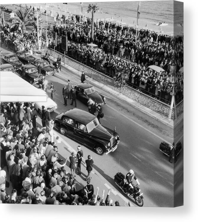Crowd Canvas Print featuring the photograph Opening Gala Of The 20th Cannes Film by Keystone-france