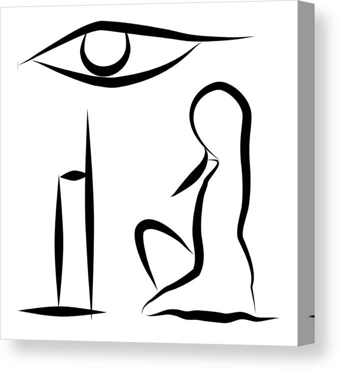 Osiris Canvas Print featuring the digital art Osiris by Patricia Piotrak