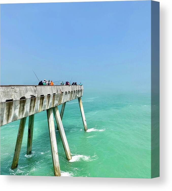 Pier Canvas Print featuring the photograph Pacifica Pier 2 by Julie Gebhardt
