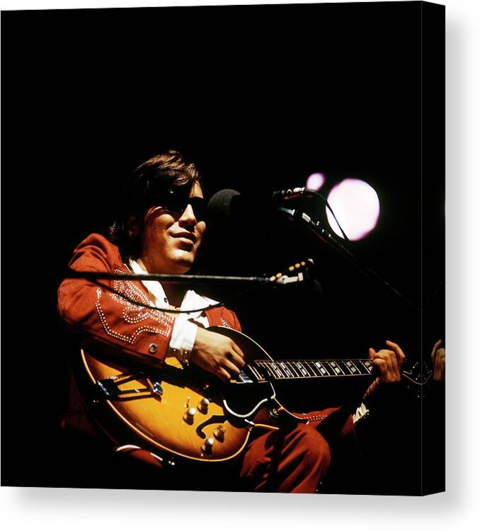 Music Canvas Print featuring the photograph Photo Of Jose Feliciano by David Redfern