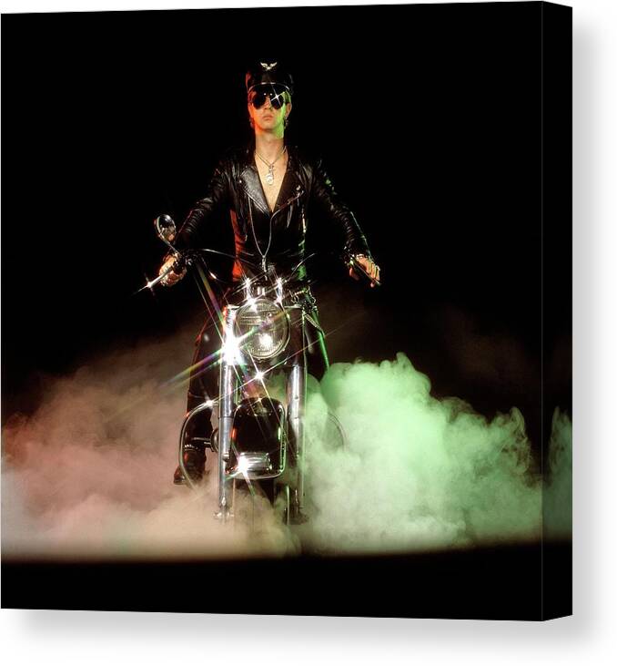 Event Canvas Print featuring the photograph Photo Of Judas Priest And Rob Halford by Fin Costello