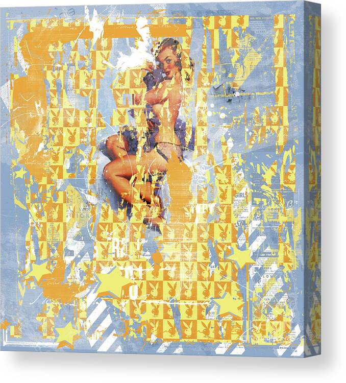 Poster Canvas Print featuring the painting Pin Up II, 2015 by Teis Albers
