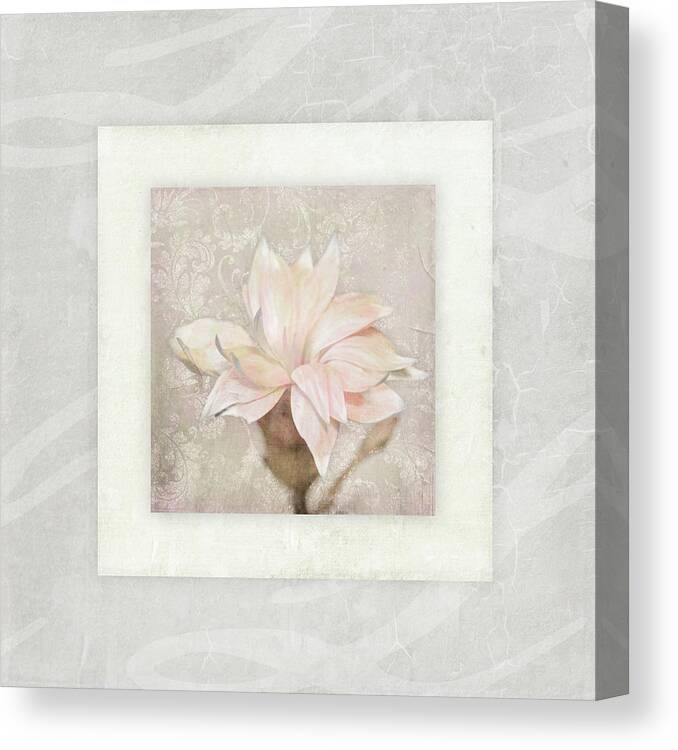 Pink Ivory Portrait 02 Canvas Print featuring the photograph Pink Ivory Portrait 02 by Lightboxjournal