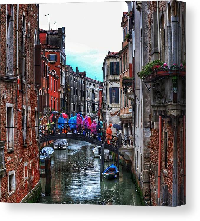  Canvas Print featuring the photograph Ponchos by Al Harden