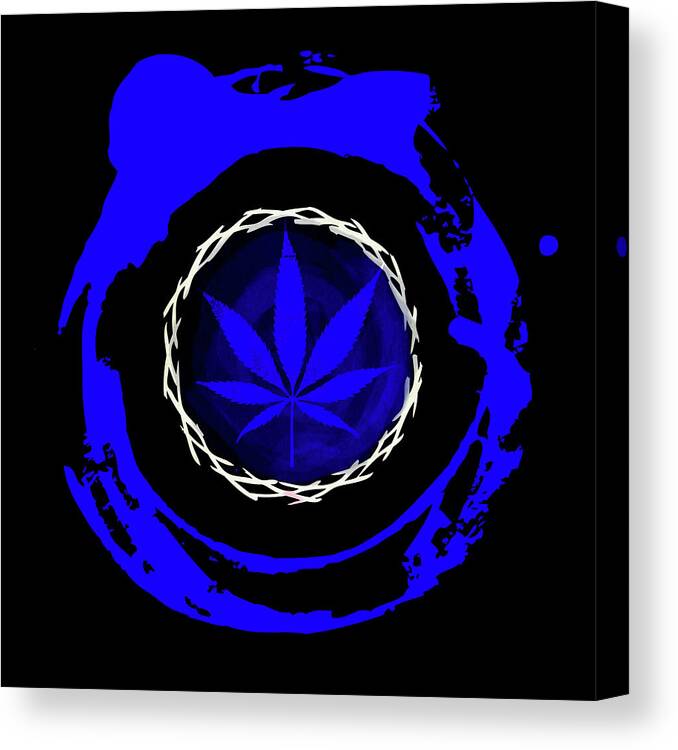Pot 3 Canvas Print featuring the mixed media Pot 3 by Lightboxjournal