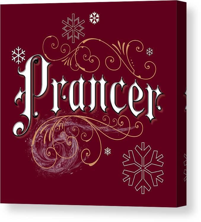 Prancer Canvas Print featuring the digital art Prancer by Gina Harrison