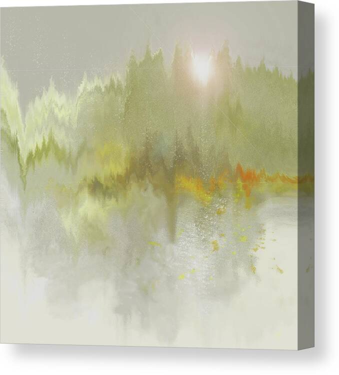Abstract Canvas Print featuring the digital art Prelude in b minor by Gina Harrison