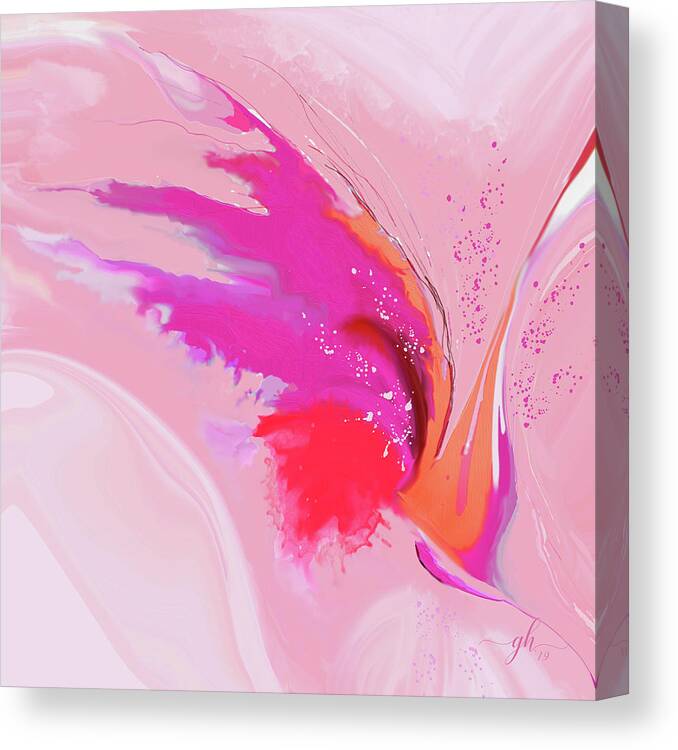 Abstract Canvas Print featuring the digital art Primavera by Gina Harrison