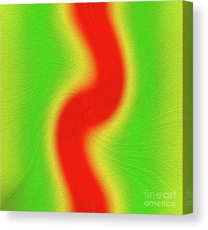 Art Print Canvas Print featuring the digital art Rasta Vibes 1 of 6 Top Left Position by Kenneth Montgomery